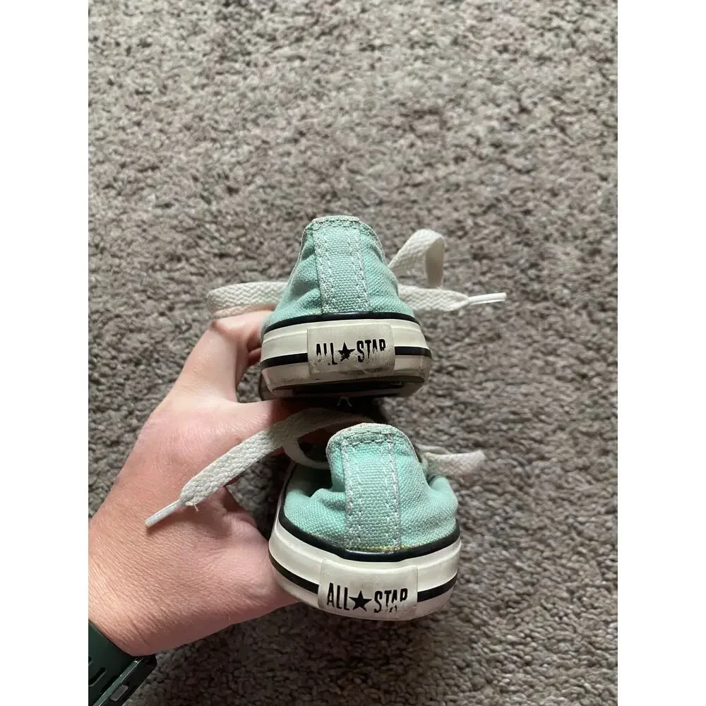Girls Mint Converse All Star Shoes